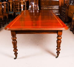 Antique 8ft6 William IV Flame Mahogany Extending Dining Table 19th Century