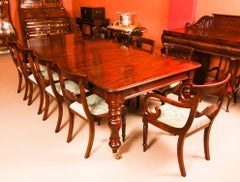 Antique 8ft6" William IV Mahogany Extending Dining Table 19th Century