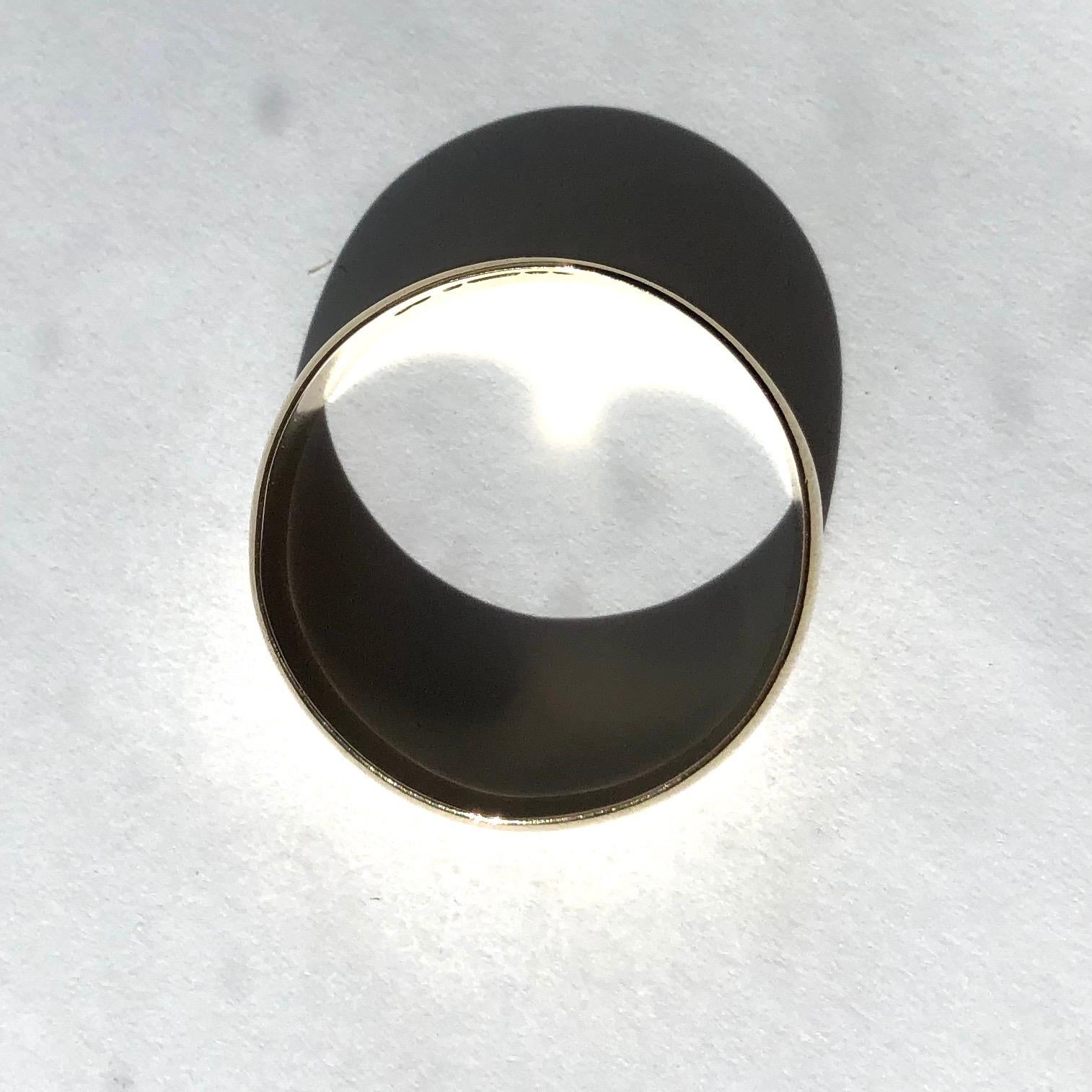 Moderno Fascia d'oro antico a 9 carati in vendita