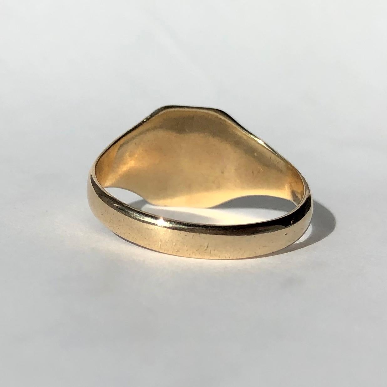 9 carat signet ring