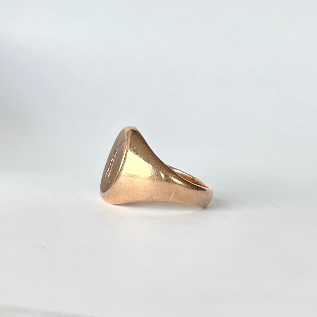 Antique 9 Carat Gold Signet Ring 1