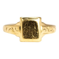 Antique 9 Carat Gold Signet Ring