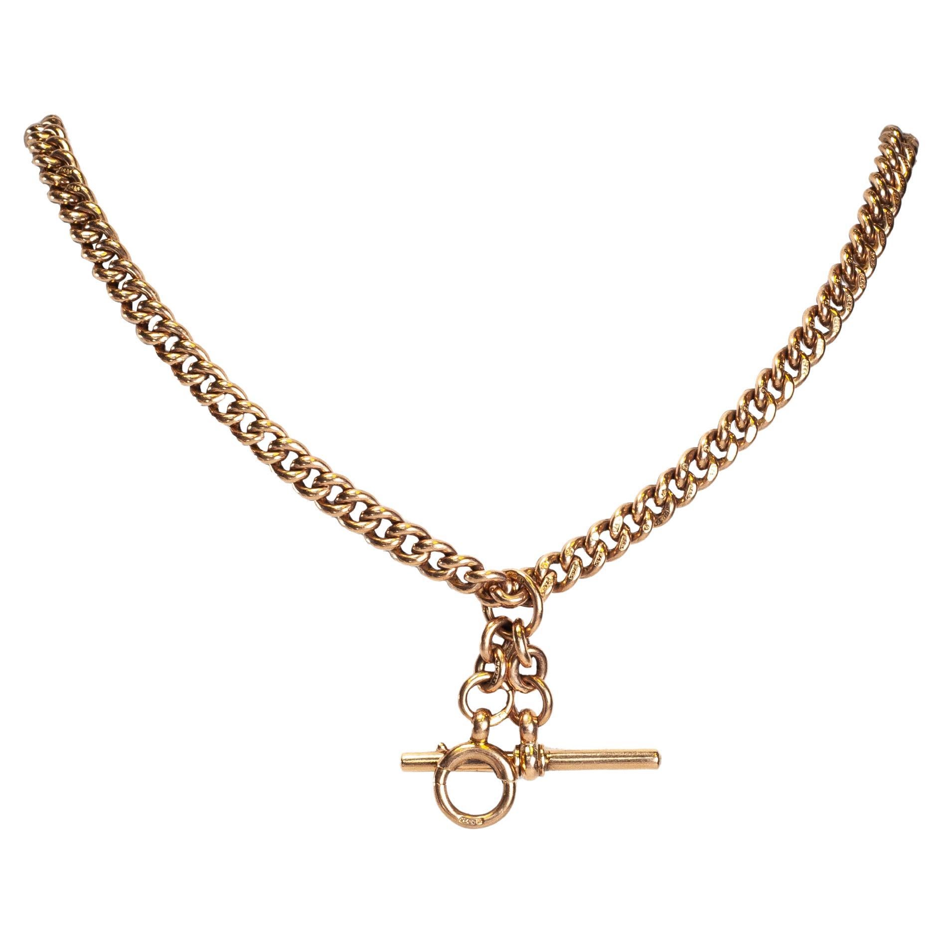 18ct Yellow Gold Layered Euro Chain Necklace with T Bar and O Ring Auction  (0015-2533815) | Grays Australia
