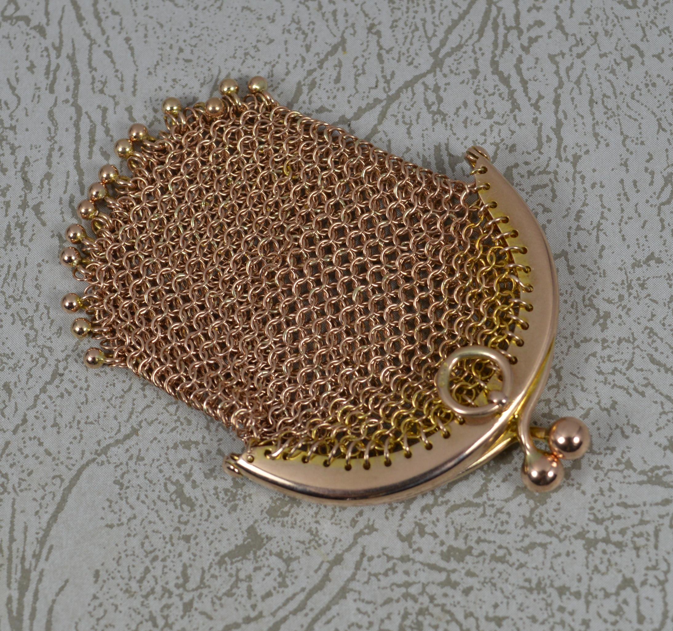 antique chainmail coin purse