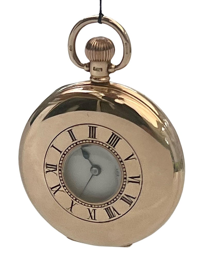 Solid gold cheap pocket watch value