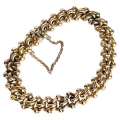 Antique 9 Carat Yellow Gold Bracelet Chain