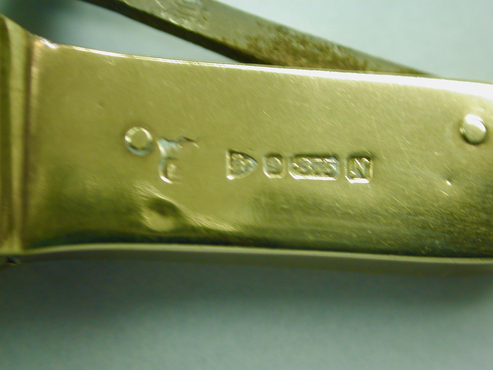 Antico tagliasigari in oro 9 ct William Neale & Son Ltd. Birmingham 1913 In condizioni buone in vendita a London, GB