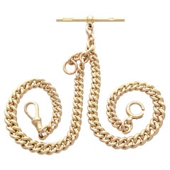 Used 9 ct Yellow Gold Double Albert Watch Chain