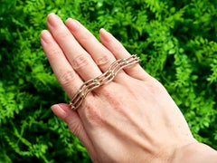 Antique 9 Ct Yellow Gold Gate Bracelet