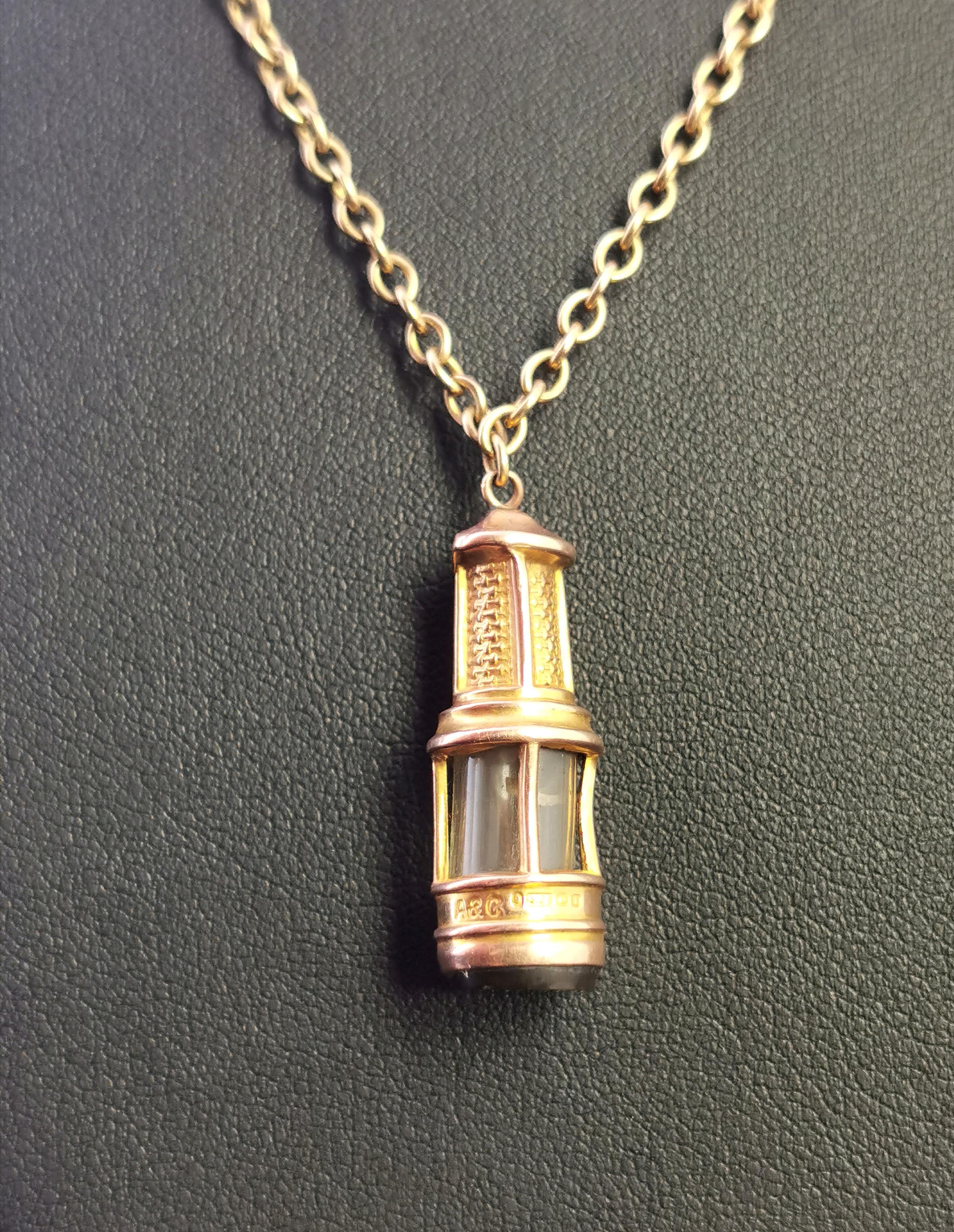 lamp necklace