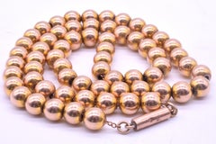 Antique 9 Karat Victorian Beaded Collar with Barrel Clasp, circa 1870
