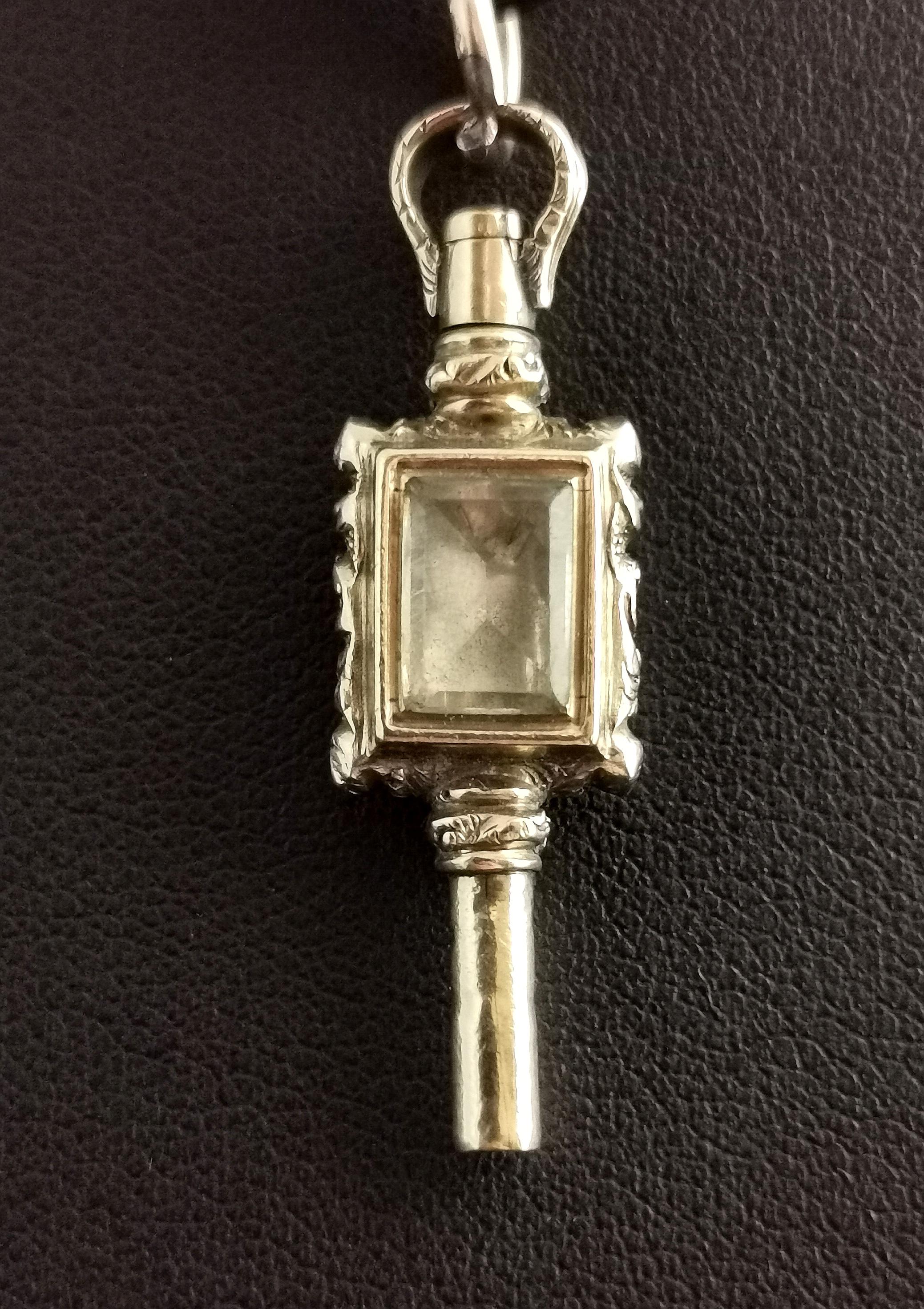 Antique 9 Karat Gold Watch Key Pendant, Victorian 10