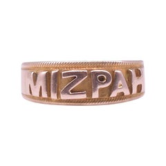 Antique 9 Karat Mizpah Ring HM Birmingham, 1905