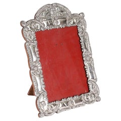 Antique 925 Silver Photo Frame Late 19th Century