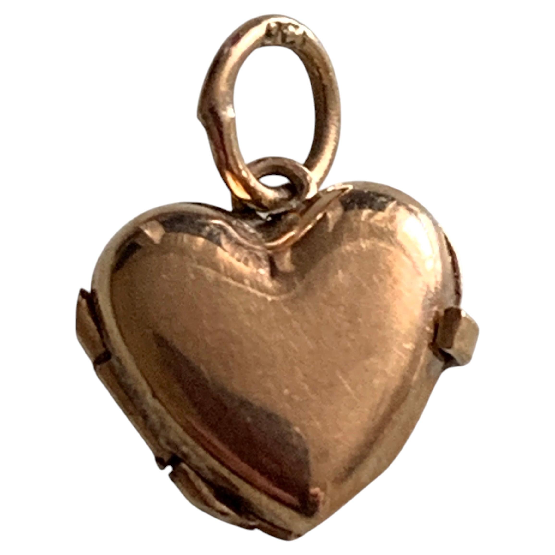 Antique 9ct 375 Gold Miniature Locket For Sale