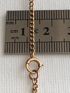 Antique 9ct 375 Rose Gold 18.75" Chain