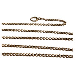 Antique 9ct 375 Rose Gold 18.75" Chain