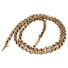 Antike 9ct Gold 18" Kette 8.8 Gramm, antik