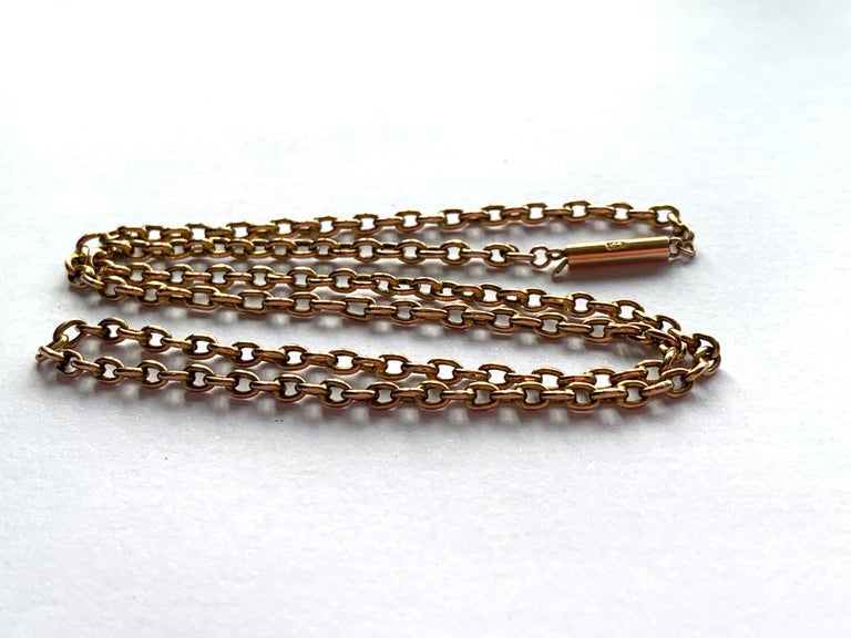 Antique 9ct Gold Chain For Sale at 1stDibs