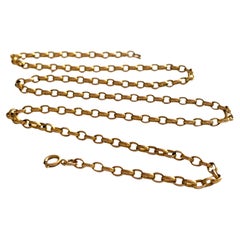 Chaîne ancienne en or 9ct de 22 pouces