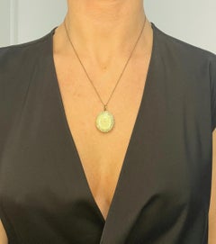 Antique 9ct Gold Back & Front, Victorian Engraved Oval Shaped Multi Frame Locket