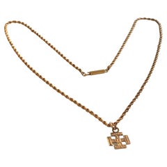 Vintage 9 Carat Gold Chain & Jerusalem Cross