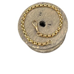 Bracelet Belcher édouardien ancien en or 9 carats, à maillons, avec fermoir à boucle en forme de chien, vers 1910