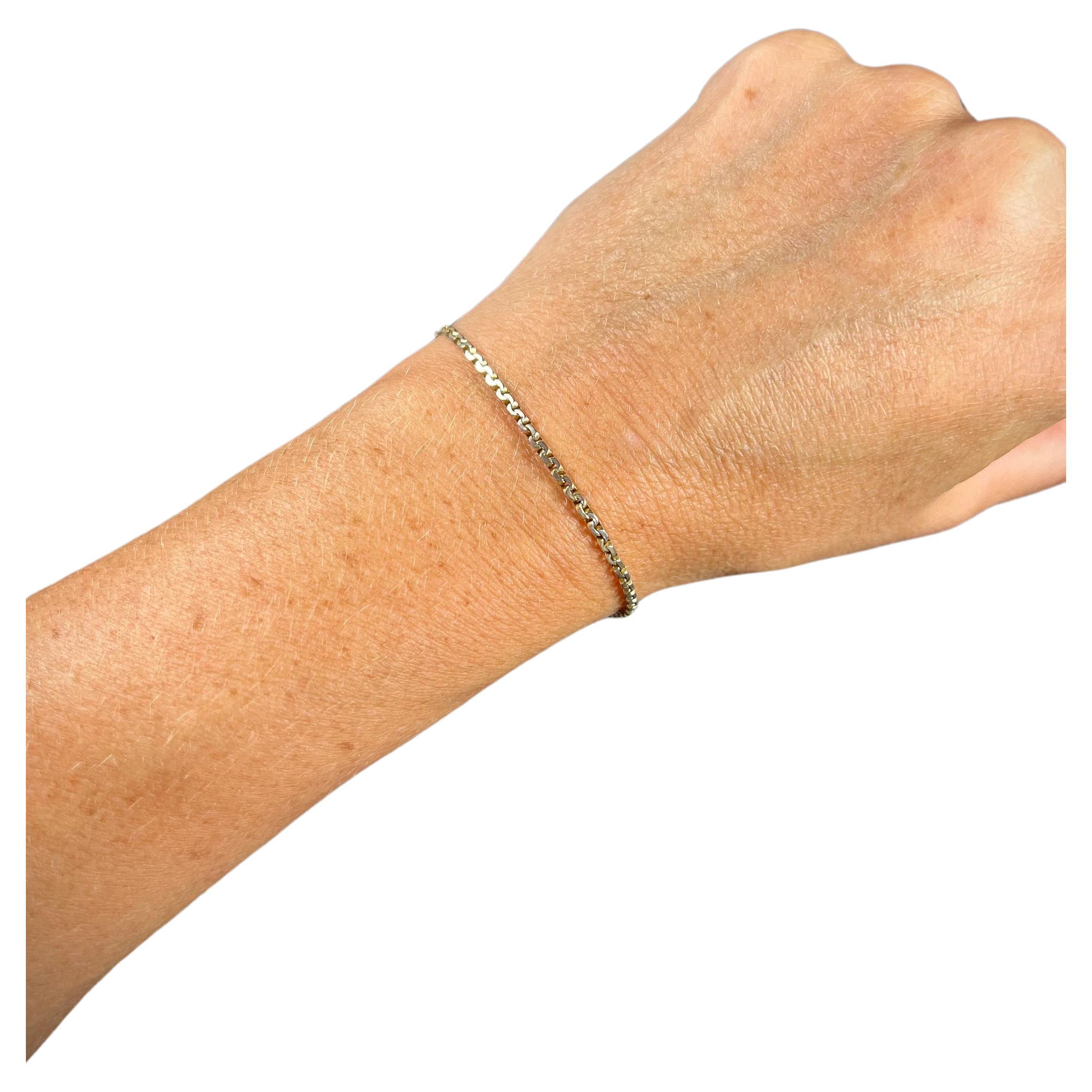 Antiquity 9ct Gold Edwardian Fancy Square Link Bracelet