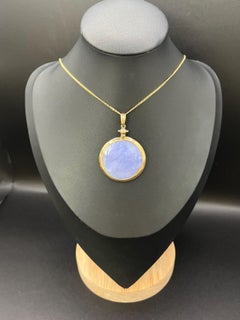Antike 9ct Gold, Edwardian Glas offen Medaillon Anhänger, CIRCA 1900