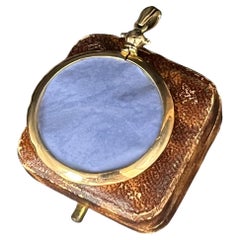 Antique 9ct Gold, Edwardian Glass Open Locket Pendant, Circa 1900