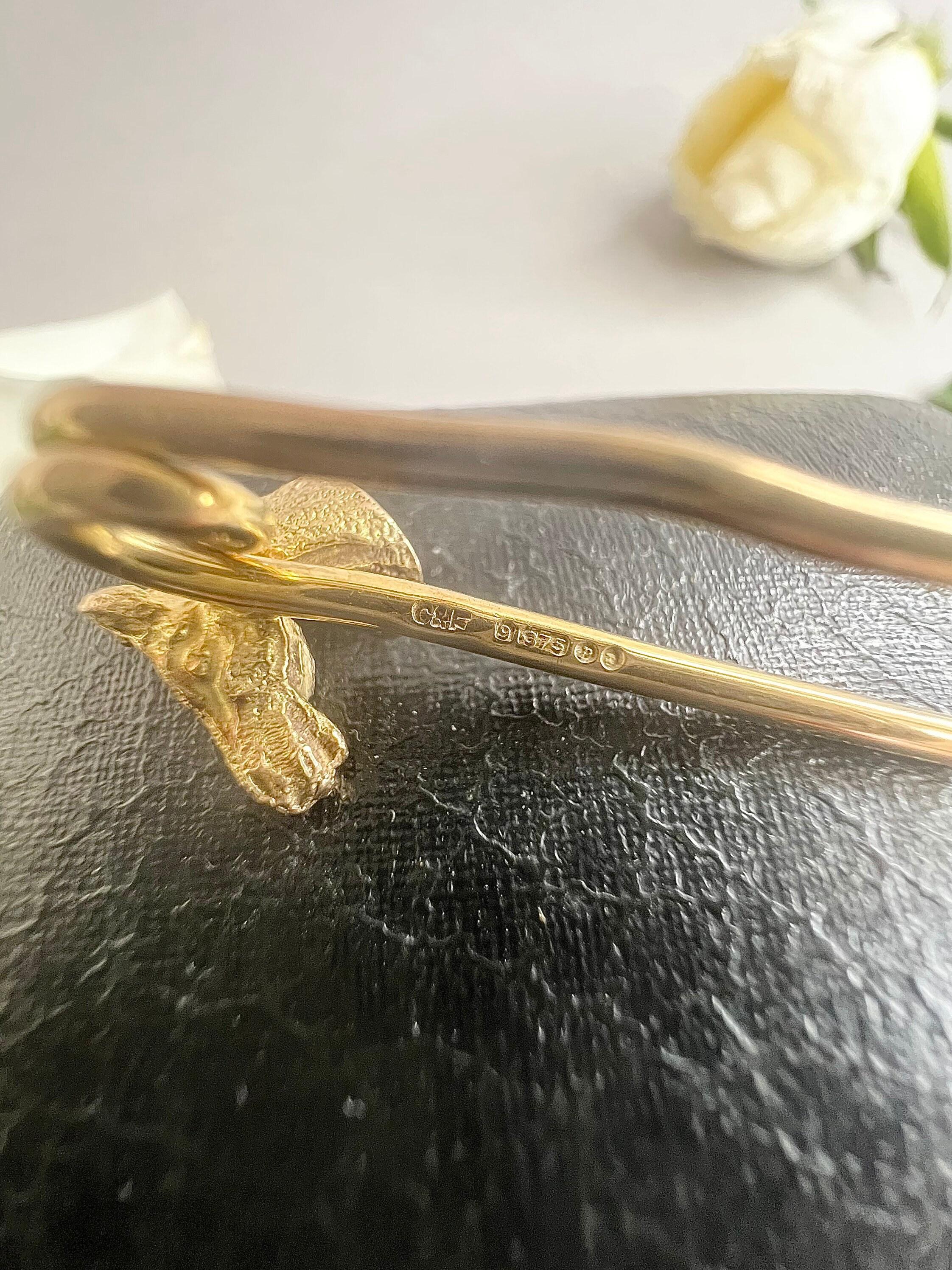 Antique 9ct Gold Edwardian Horse Stock Pin For Sale 3