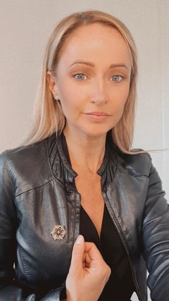 Antique 9ct Gold Edwardian Pearl & Diamond Flower Pendant/Brooch