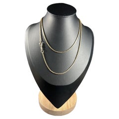 Antike lange edwardianische quadratische Gliederkette aus 9 Karat Gold