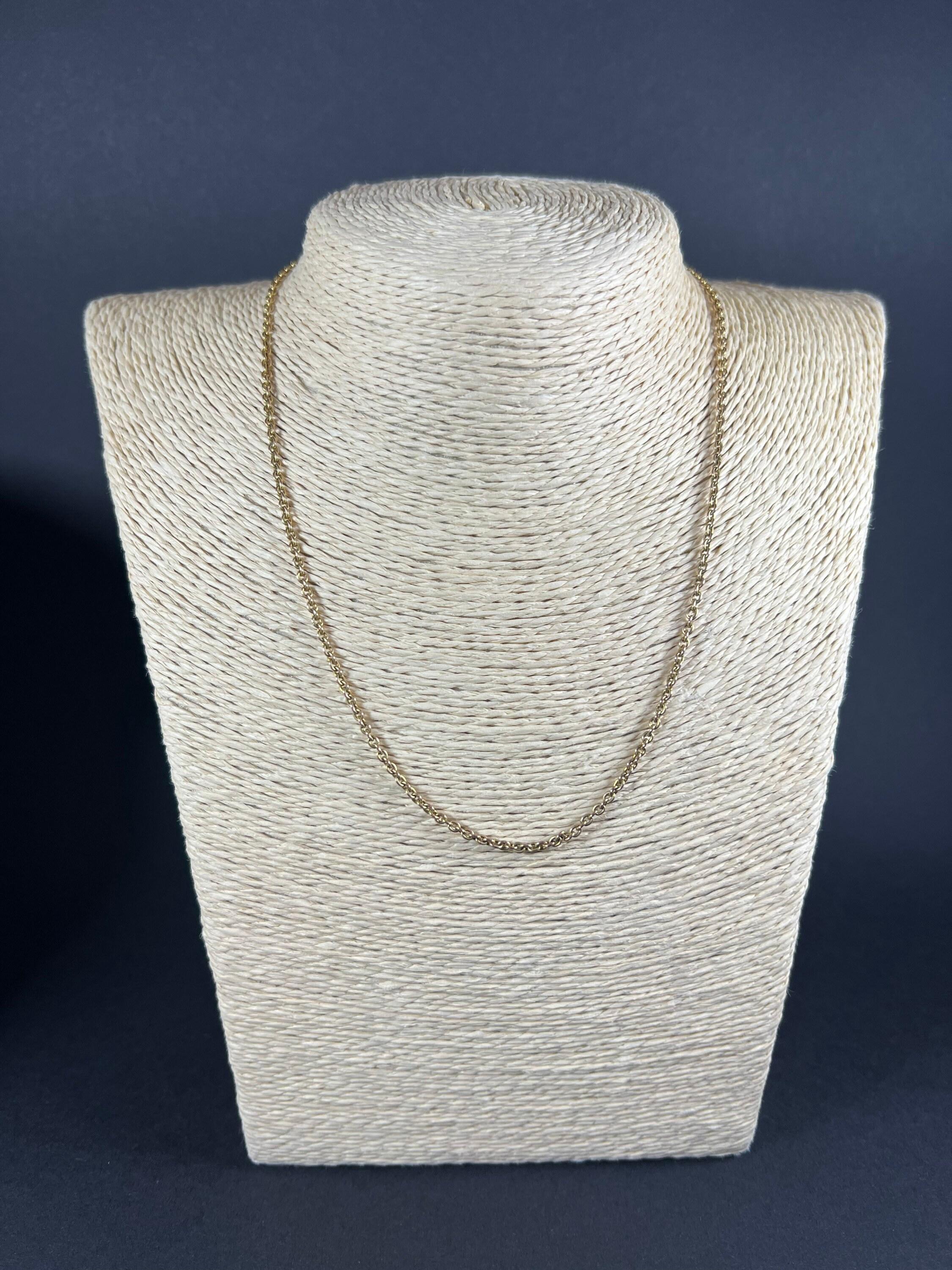 Chaîne ancienne en or 9ct de style édouardien à maillons en forme de trace Unisexe en vente