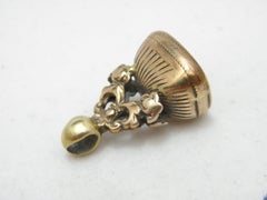 Antique 9ct Gold Large Seal Fob c1800 Heavy 9.1g 375 Purity Onyx Cameo Lady