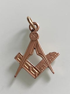 Antique 9ct Gold Masonic Pendant Hallmarked