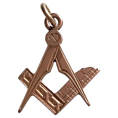 Antique 9ct Gold Masonic Pendant Hallmarked
