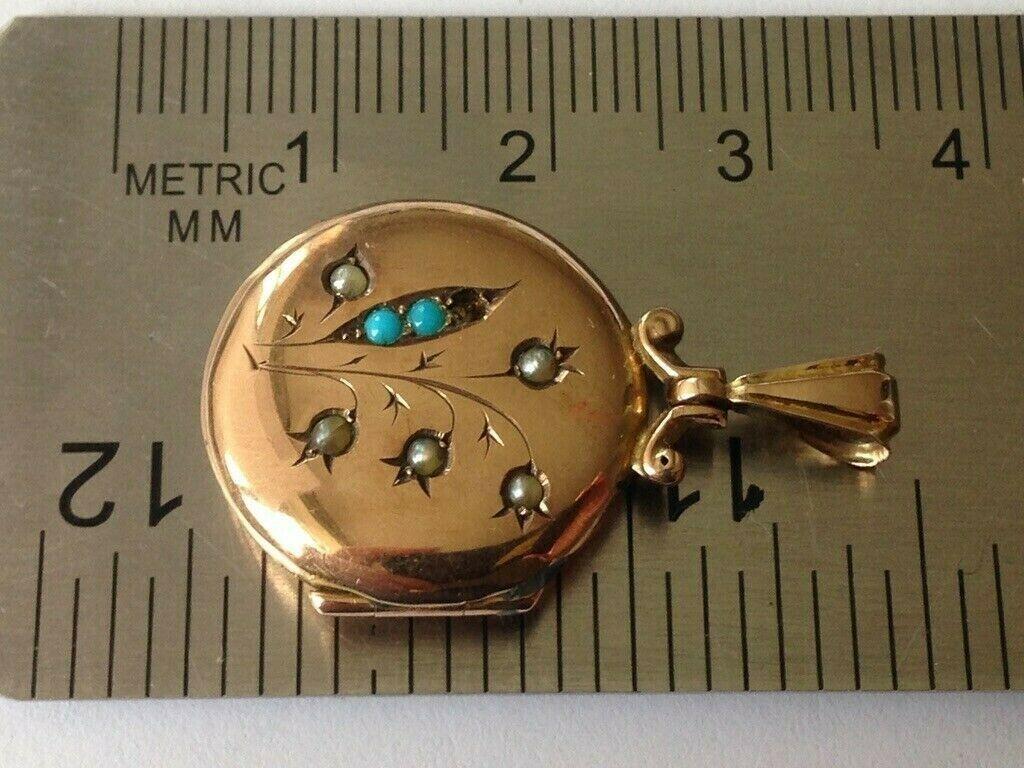 Antique 9ct Gold Momento Locket In Good Condition For Sale In London, GB