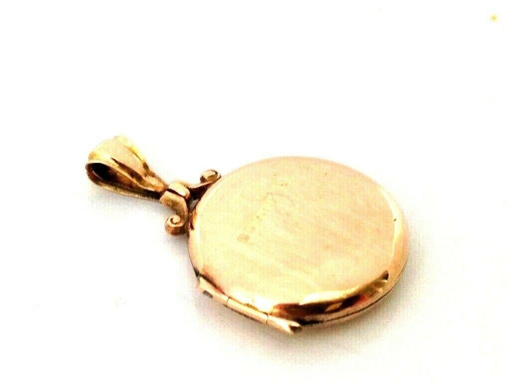 Antikes Momento-Medaillon aus 9 Karat Gold 1