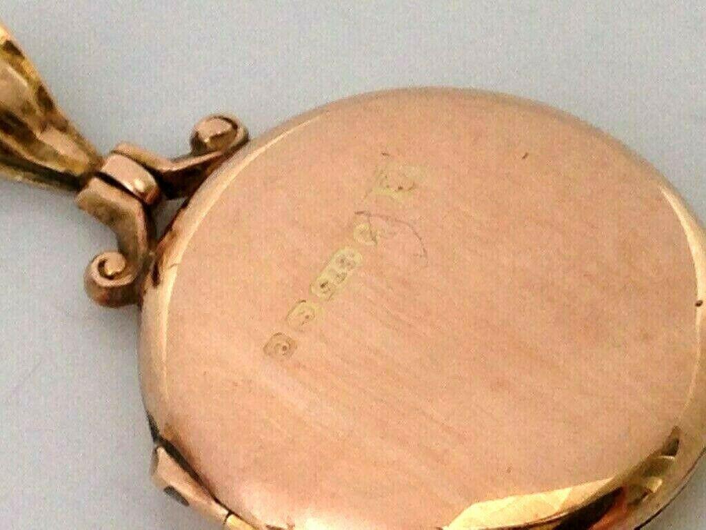 Antikes Momento-Medaillon aus 9 Karat Gold 2