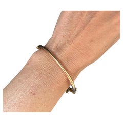Antike 9ct Gold Plain Hinged Armreif, CIRCA 1920s