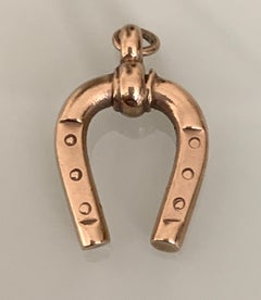 Antique 9ct Gold Victorian Horseshoe pendant
