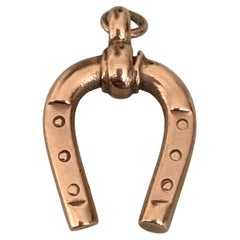 Antique 9ct Gold Victorian Horseshoe pendant