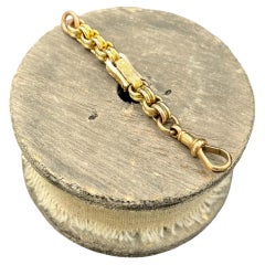 Antique 9ct Gold Victorian Ornate Chain Extender with Swivel Clasp, 2 3/4 inches