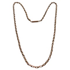 Antike 9 Karat Roségold 18" Kette 8,5 Gramm