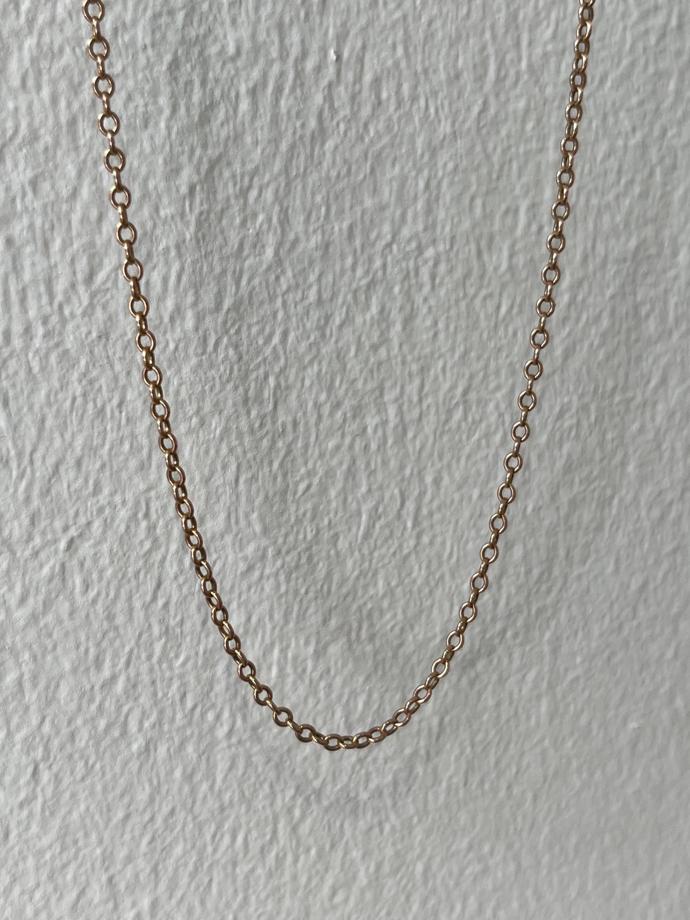 Chaîne ancienne Edwardienne à maillons en or rose 9ct de 20 pouces en vente 4
