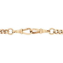 Antique 9ct Rose Gold Albert Chain, hallmarked 1917