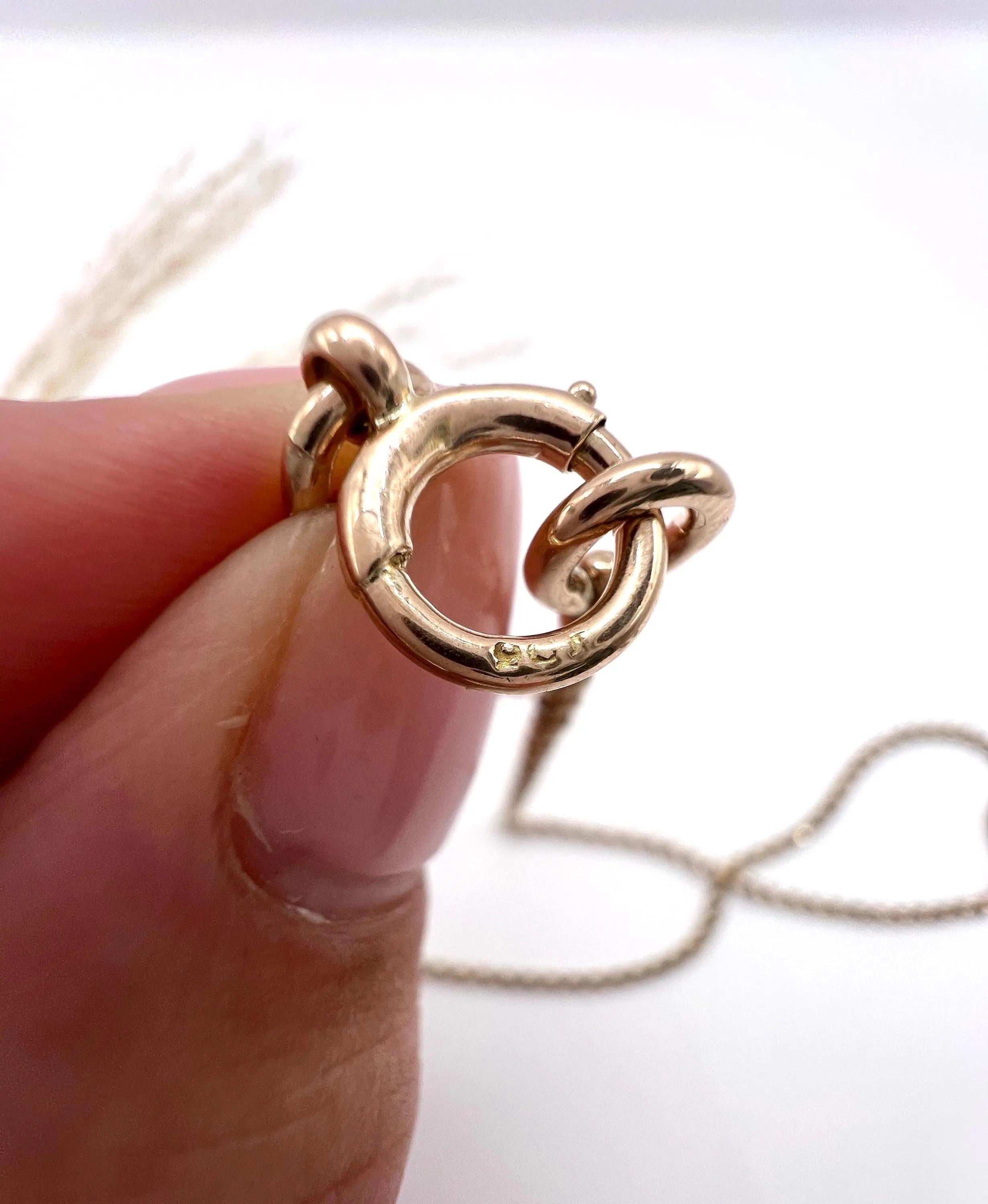 Femenino o masculino Antiguo collar de cadena Belcher de oro rosa de 9 ct: Estilo Eduardiano, 20 3/4 Pulgadas en venta
