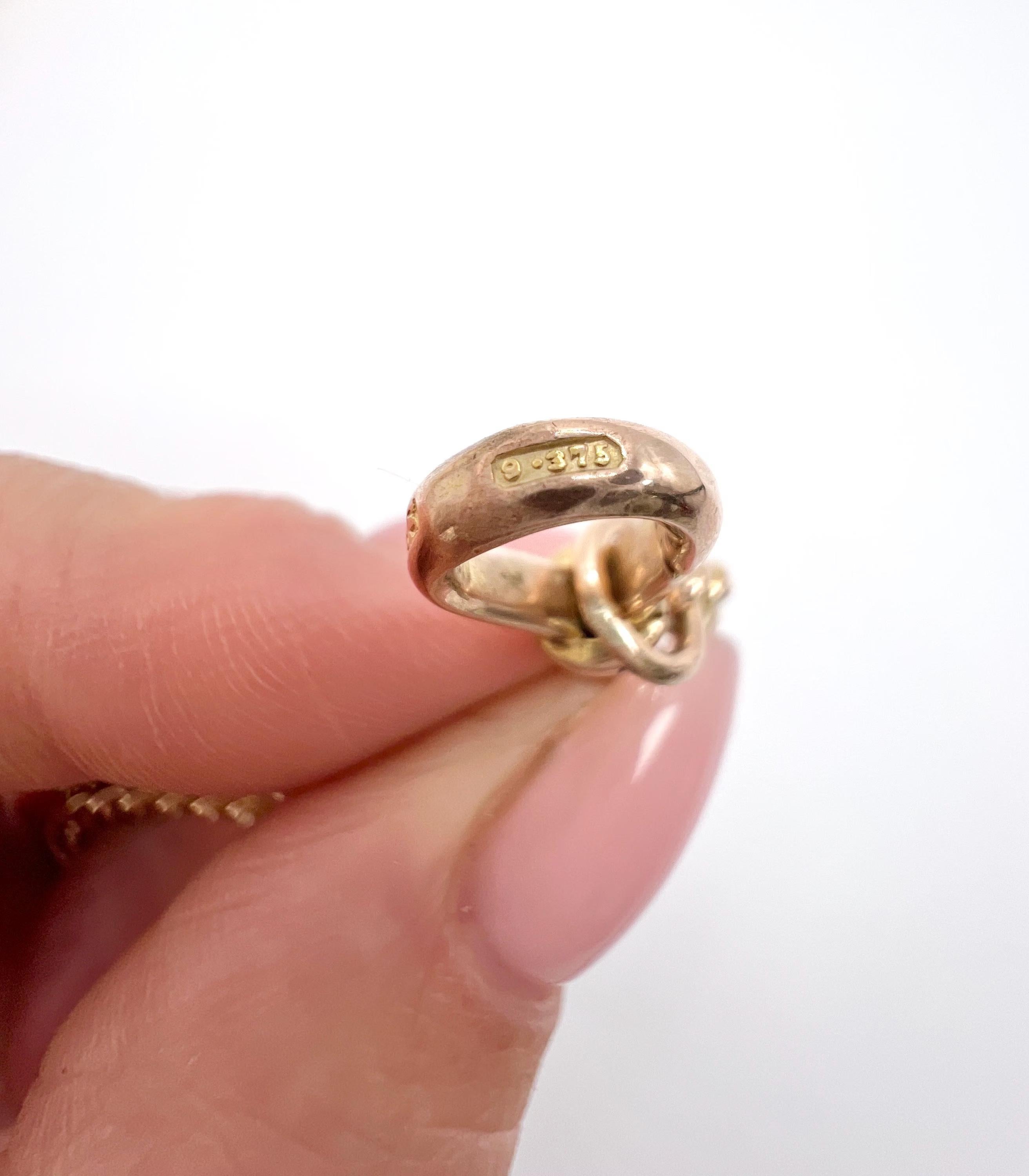 Edoardiano Bracciale antico in oro rosa 9ct, Curb Link edoardiano con chiusura a clip girevole in vendita