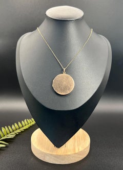 Antique 9ct Rose Gold, Edwardian Large Round Locket, Hallmarked Birmingham 1908